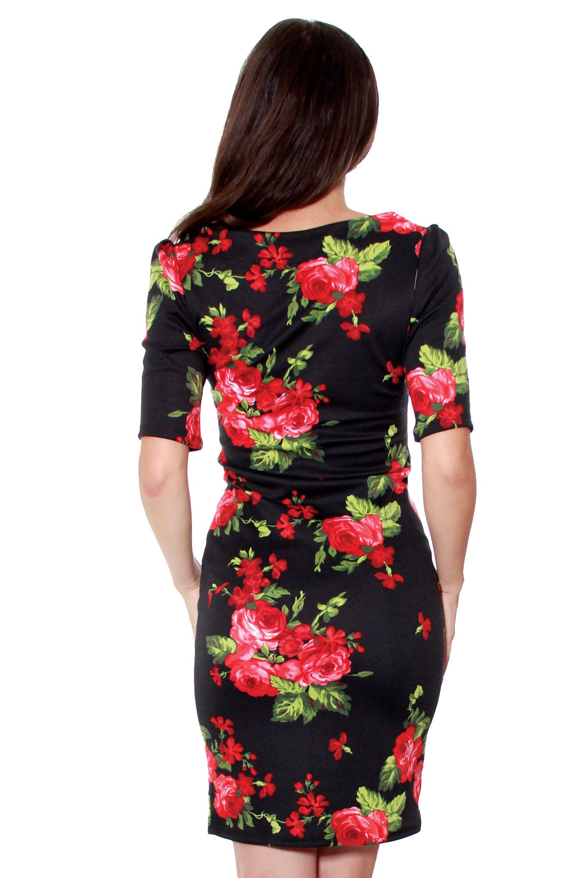 Jessica Louise Natalia Roses Body Con Dress Plus Size Available