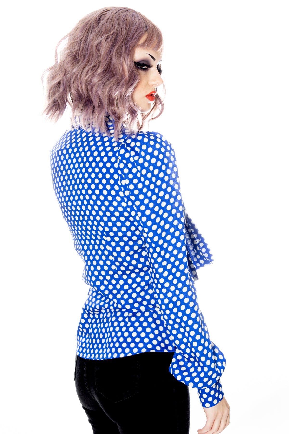 Polka fashion dotted blouses